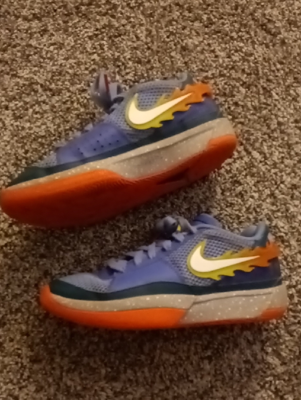 Nike Ja 1  Blue & Orange Low-Top Sneakers